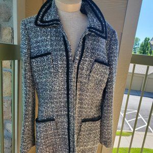 Tahari wool boucle coat